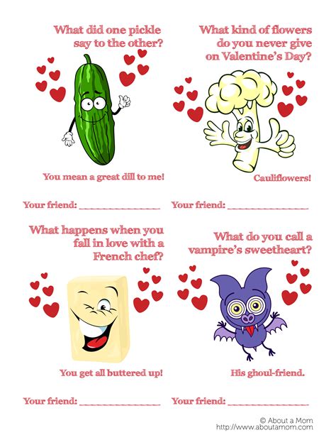 funny printable valentine's day cards|More.